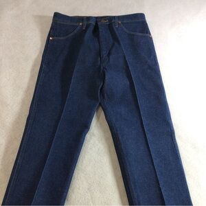 Wrangler Men's Dark Blue Straight Jeans SZ 34 X 36 NWOT